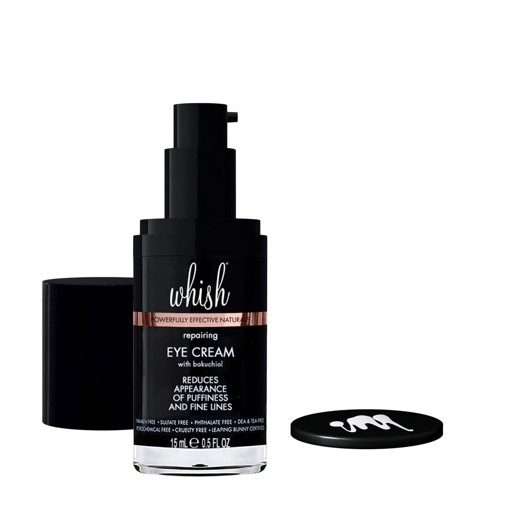 Whish Repairing Eye Cream - Bakuchiol Alternative for Puffiness, Dark Circles & Fine Lines | 0.5 fl oz