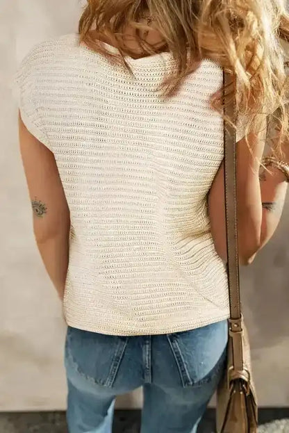 Flower Crochet Knit Tank Top Women UK