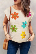 Flower Crochet Knit Tank Top Women UK