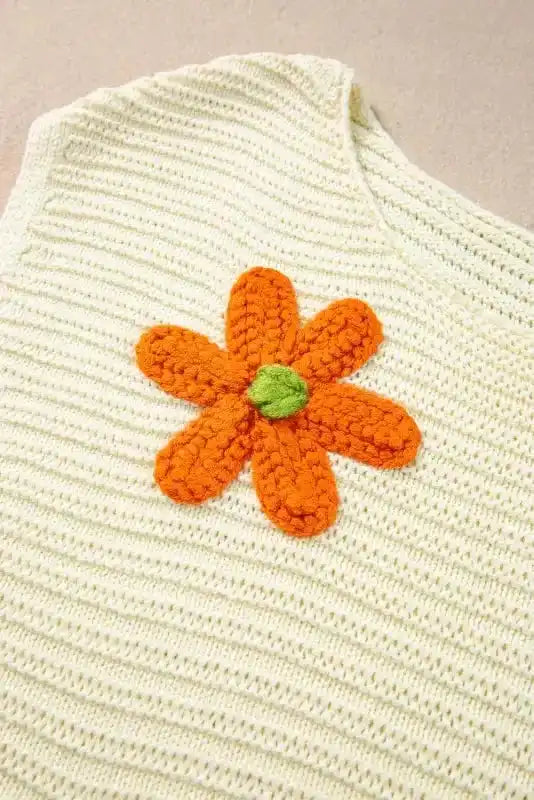 Flower Crochet Knit Tank Top Women UK