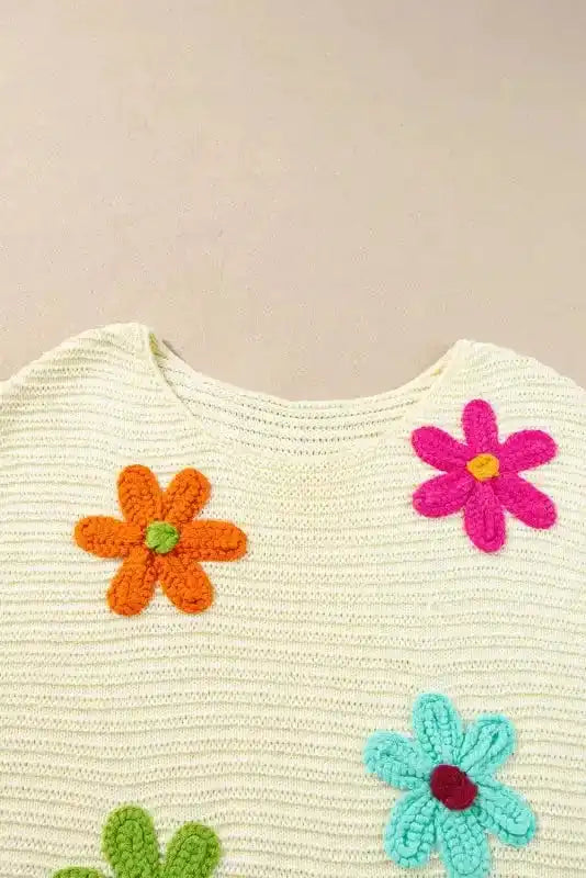 Flower Crochet Knit Tank Top Women UK