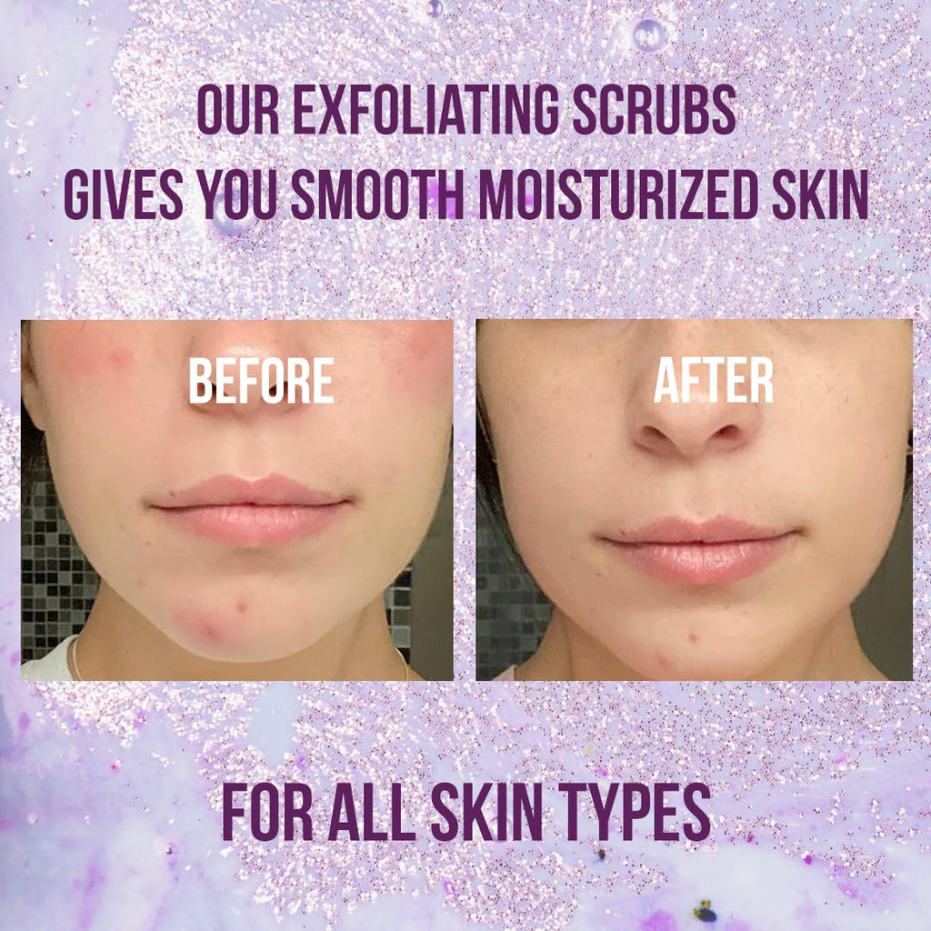 White Naturals Blueberry Body Scrub – Organic Exfoliant for Soft Skin