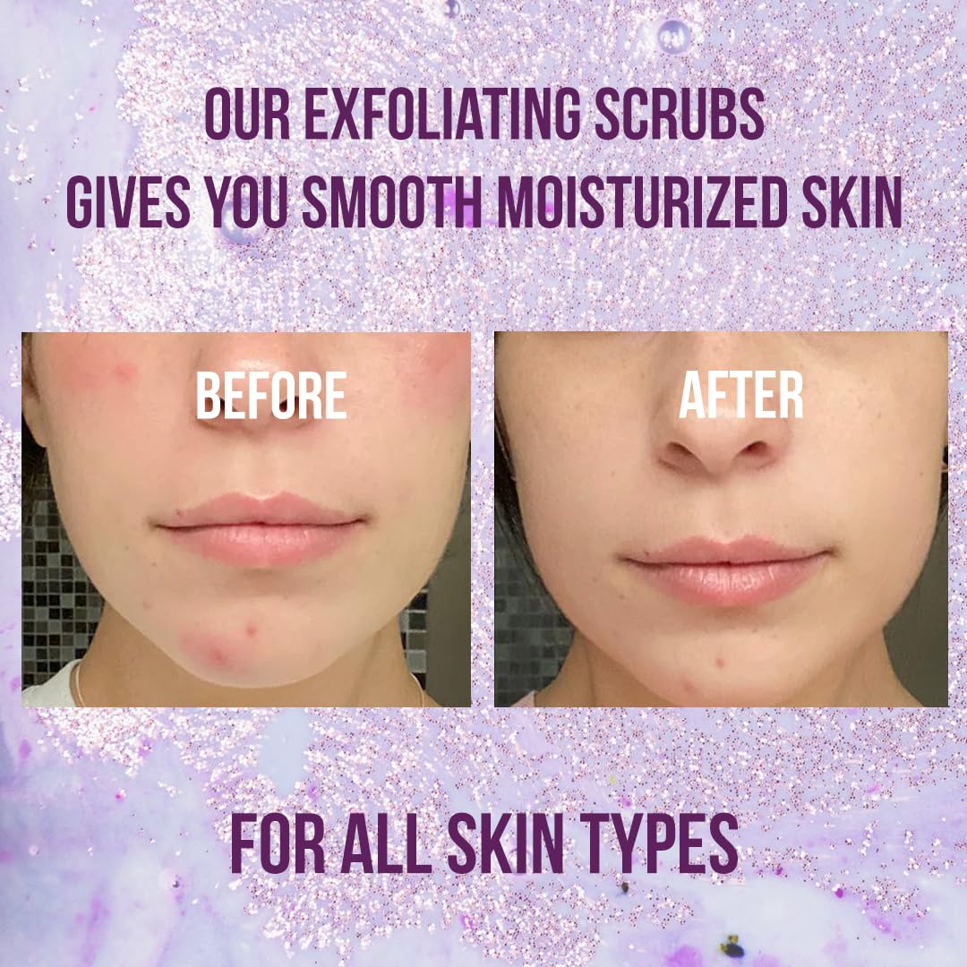 White Naturals Blueberry Body Scrub – Organic Exfoliant for Soft Skin
