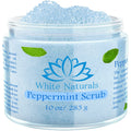White Naturals Pure Peppermint Scrub – Moisturizing Exfoliator for Face & Body