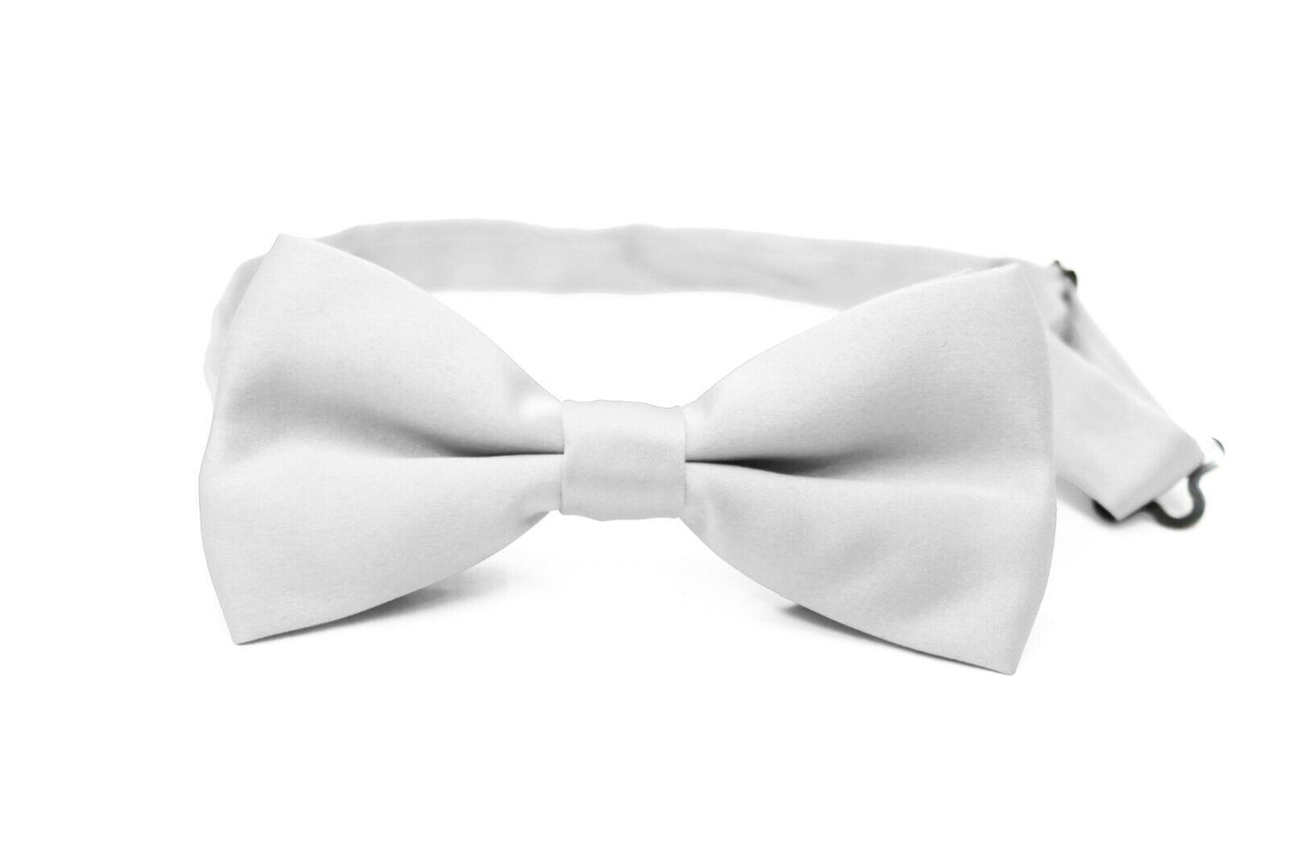 Classic Mens Womens Clip-On Banded Bow Tie Pre Tied Plain Dickie Bowtie