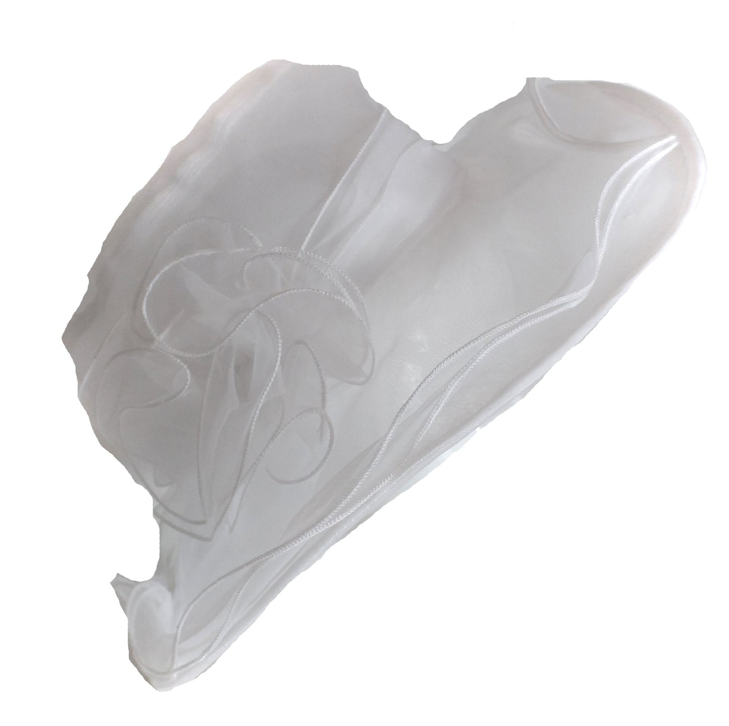 Large Organza Brin Hatinator Fascinator Hat
