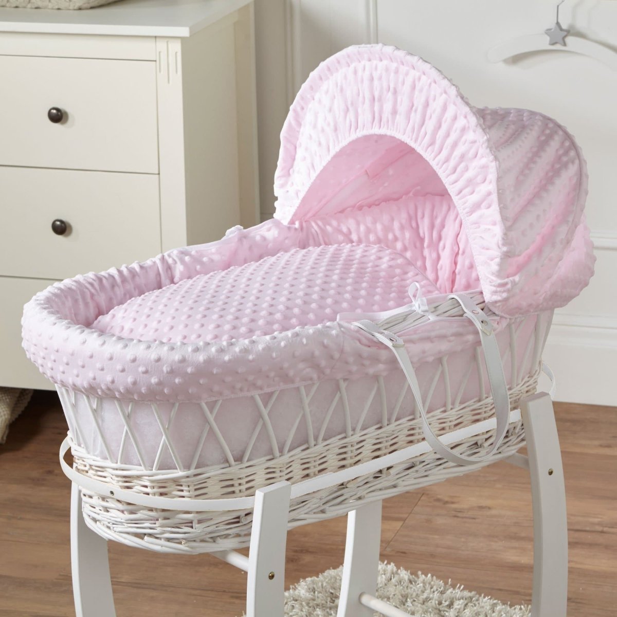 Wicker Moses Basket-No stand included.