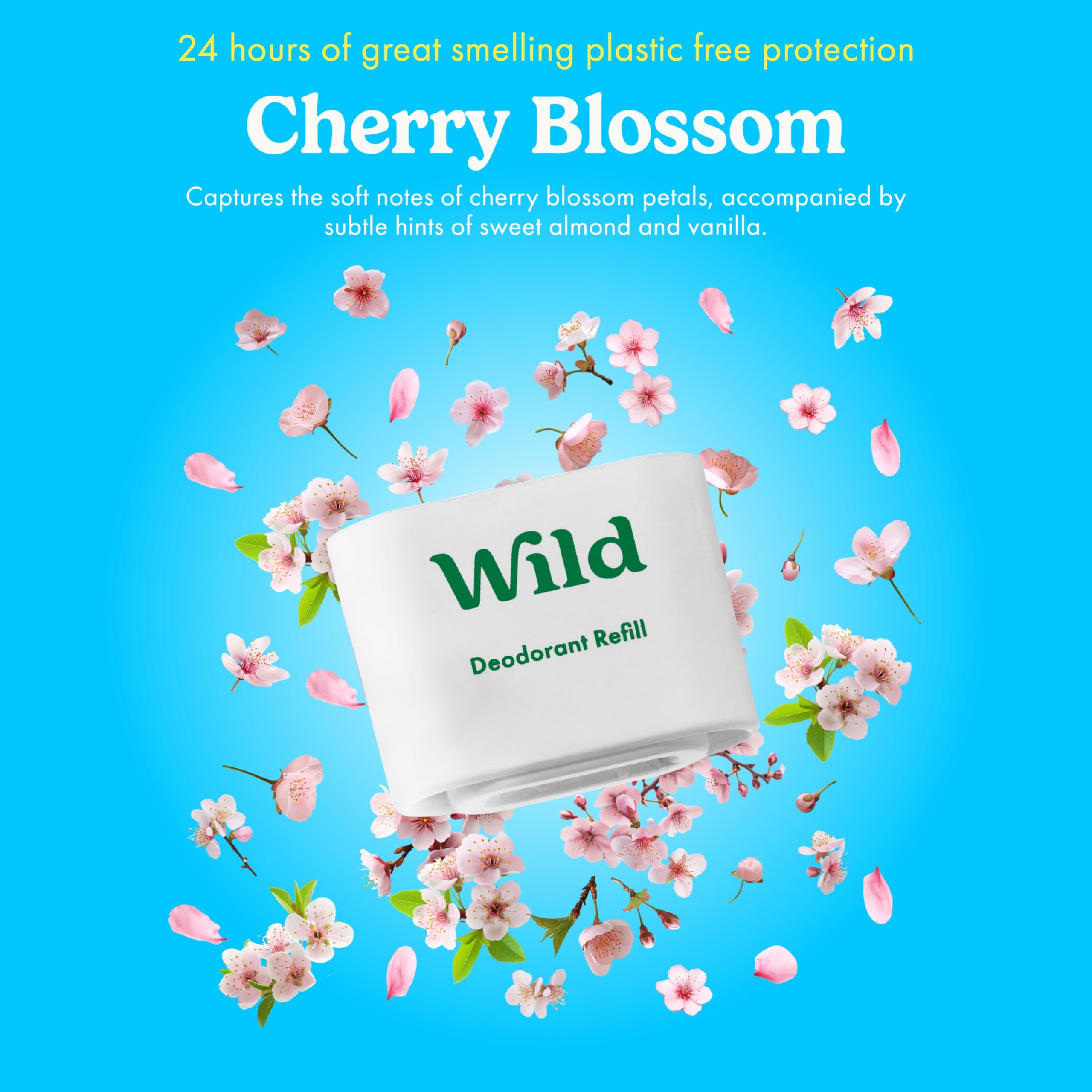 Wild The Full Monty Starter Kit – Refillable Aluminum-Free Deodorant with 5 Fresh Scents