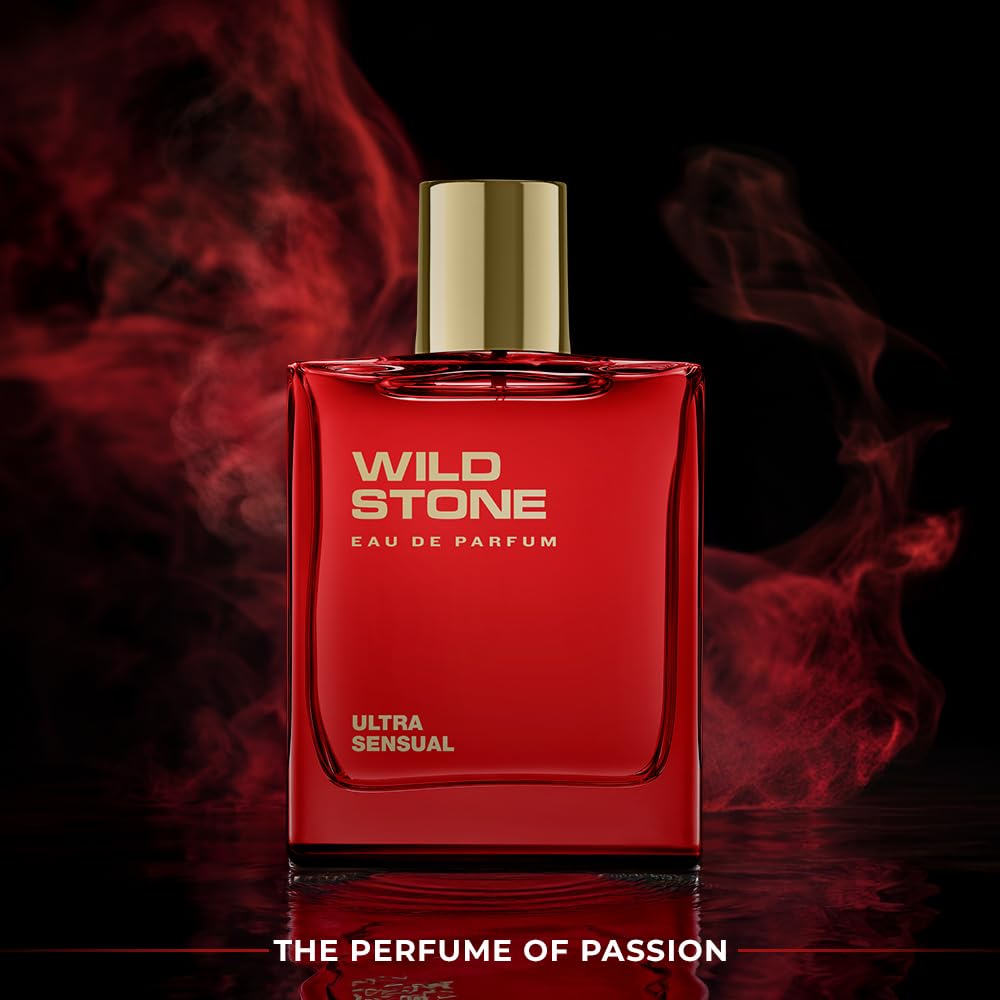 Wild Stone Ultra Sensual EDP for Men | 3.38 oz / 100 ml | Intense Long-Lasting Woody & Warm Spicy Scent