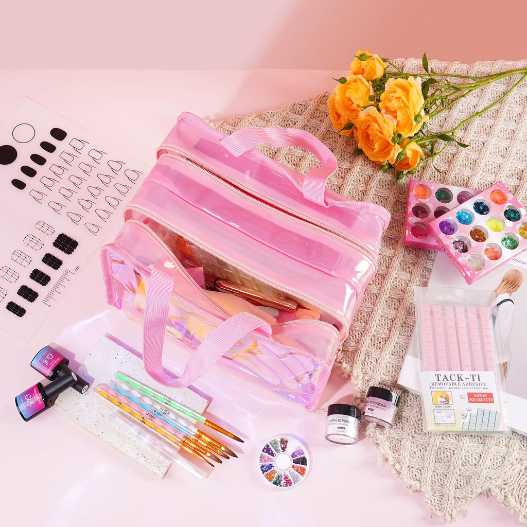 Wilfniee Nail Kit for Beginners – All-in-One Acrylic Starter Set with UV Lamp & Gel Polish