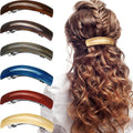 WILLBOND 6 Pcs Hair Barrettes for Women - Large Retro Clips in Six Colors