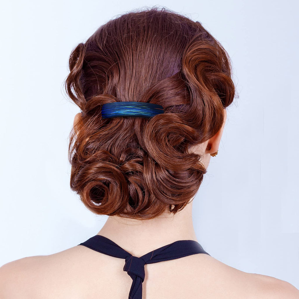 WILLBOND 6 Pcs Hair Barrettes for Women - Large Retro Clips in Six Colors