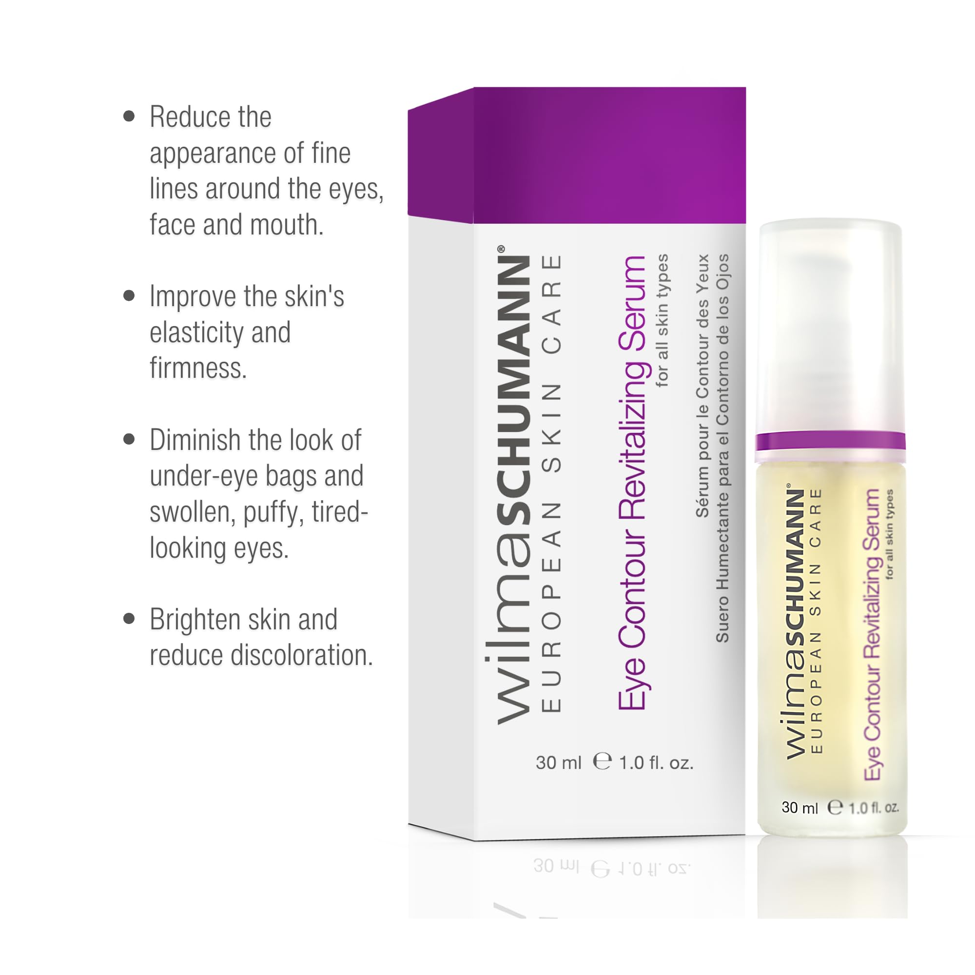 Wilma Schumann Eye Contour Revitalizing Serum – 1 oz | Eye Serum for Fine Lines