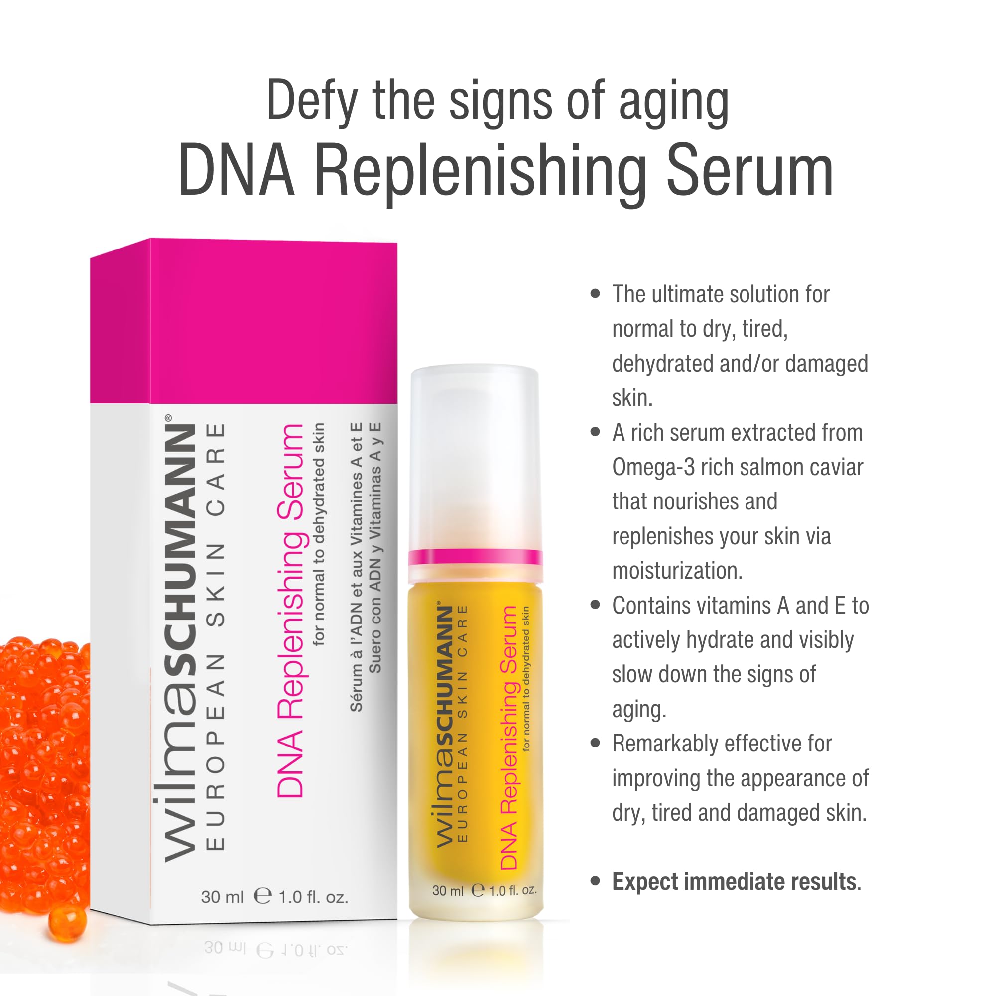 Wilma Schumann DNA Replenishing Serum for Face | Nourishing Facial Serum, 1 oz