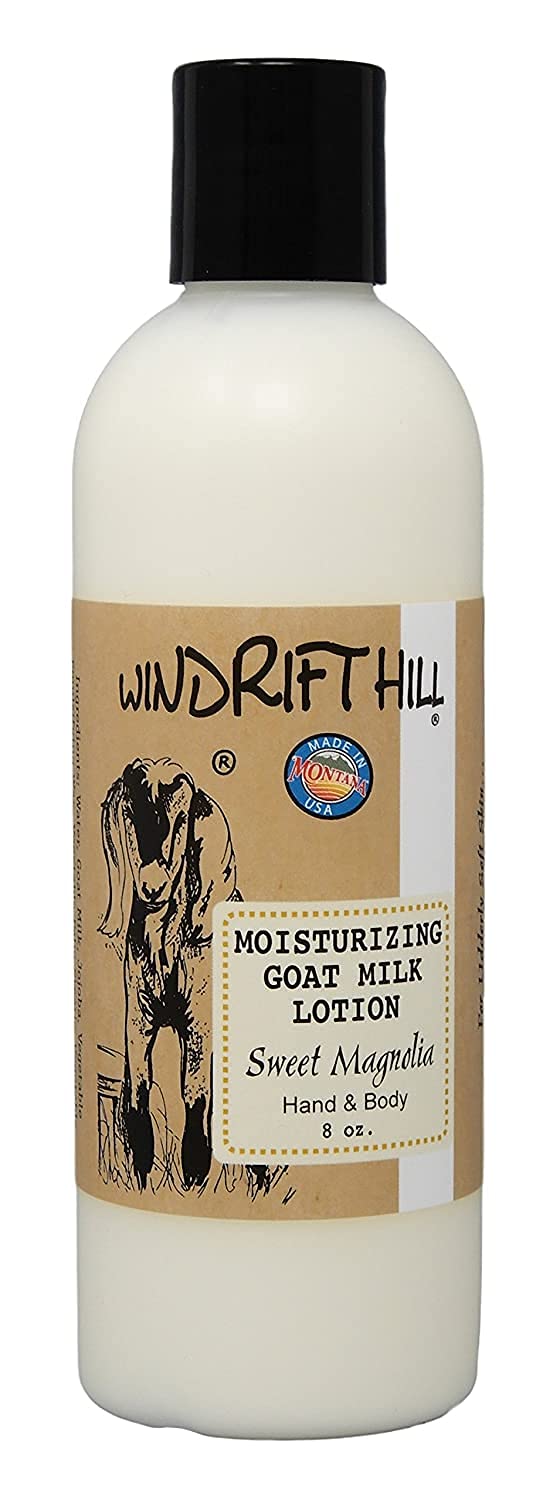 Windrift Hill Moisturizing Goat Milk Hand & Body Lotion – 8oz Bottle (Sweet Magnolia)