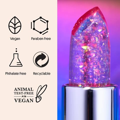 Winky Lux Lavender & Rainbow Glitter Confetti Balm – Hydrating pH Lip Balm with Vanilla Scent