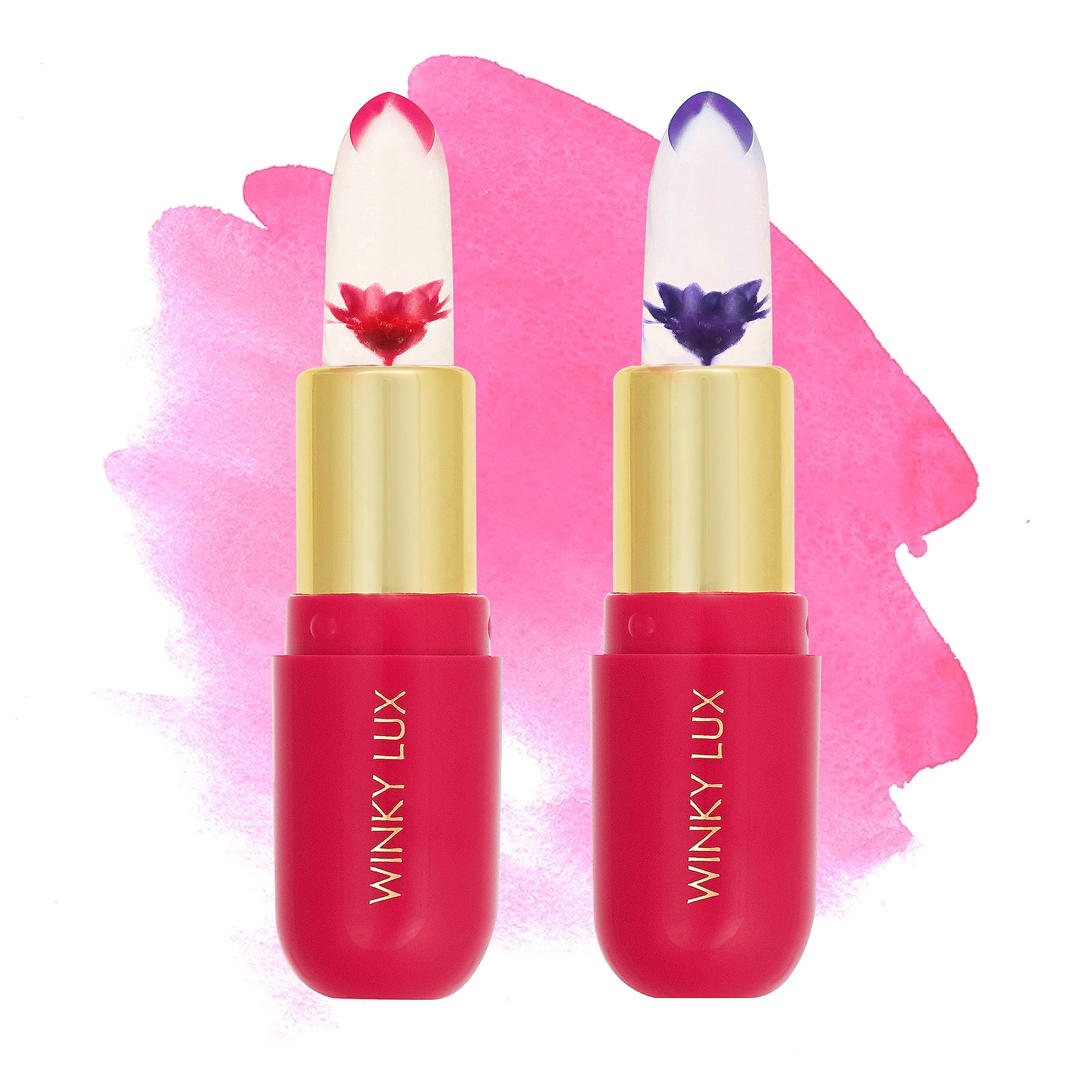 Winky Lux Flower Balm – pH Color-Changing Lipstick & Tinted Lip Balm (Vegan)