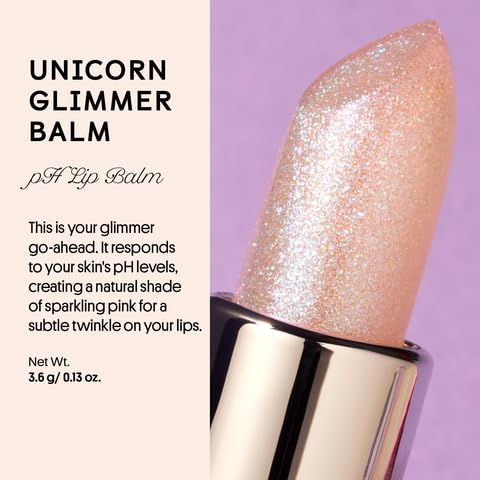 Winky Lux Unicorn & Rose Glimmer Balm Duo – pH Color-Changing Hydrating Lip Balms