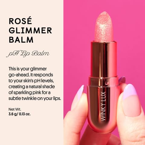 Winky Lux Unicorn & Rose Glimmer Balm Duo – pH Color-Changing Hydrating Lip Balms