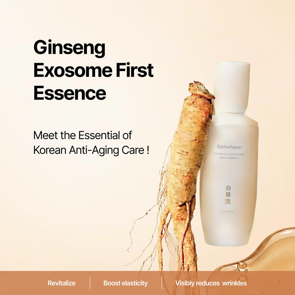 WISELY Ginseng Exosome First Essence – Hydrating Anti-Aging Serum (100ml)