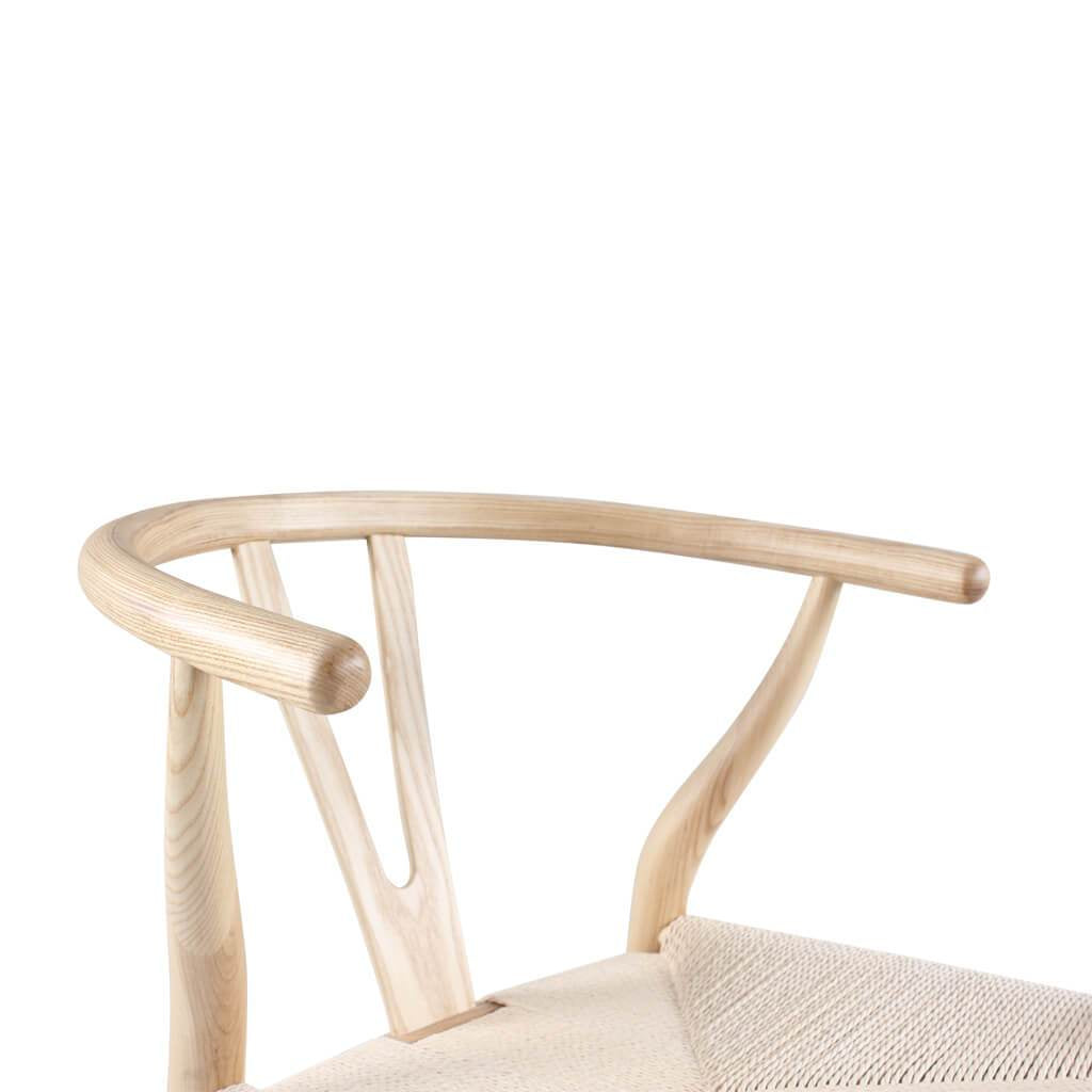 Wishbone Classical Bar Stool, Black Ash
