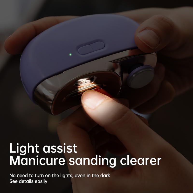 Witpiny Easyclip Smart Nail Clipper – 3-in-1 LED Nail Care (Pink)
