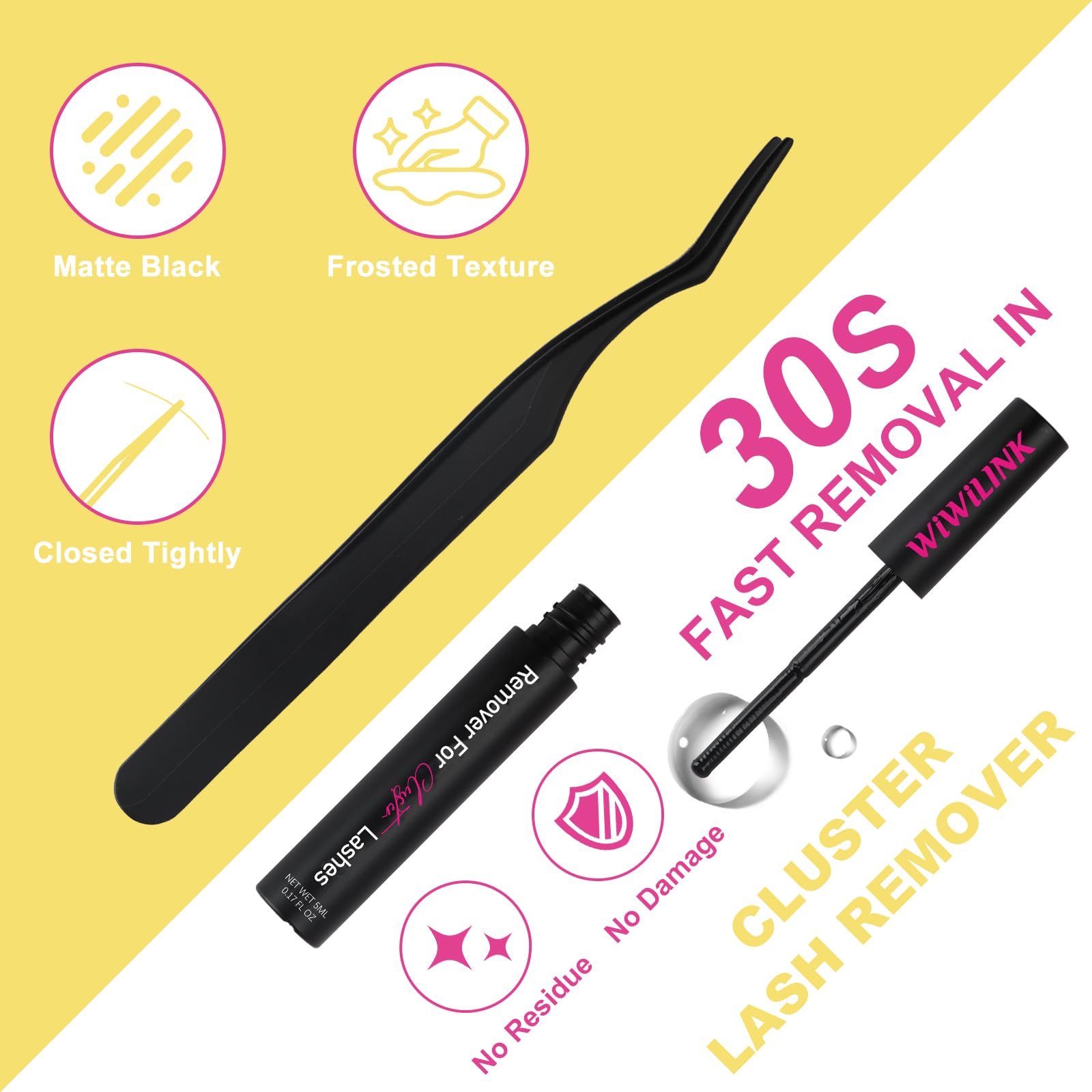 WiWiLINK California Sunset Kit - Manga Lash Clusters 8-18mm - Wispy DIY Eyelash Extensions