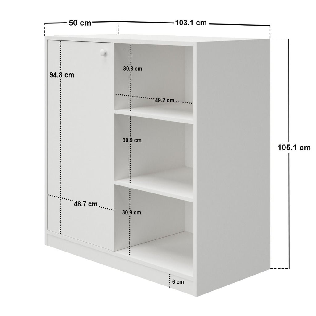 Flair Wizard Junior High Sleeper Workstation White