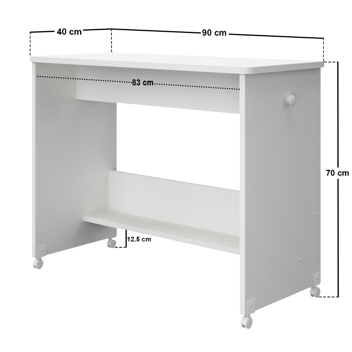 Flair Wizard Junior High Sleeper Workstation White