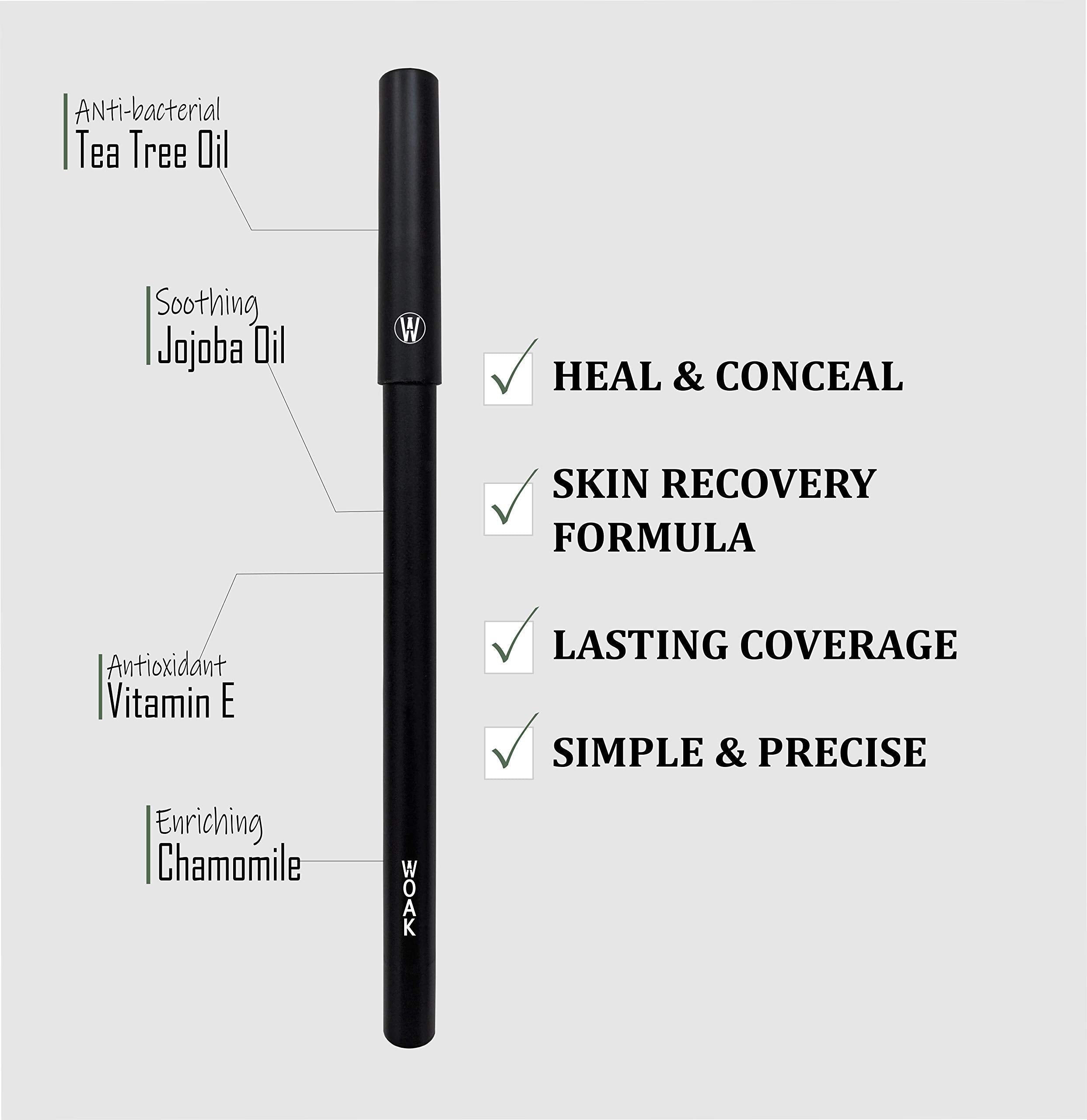 WOAK Stealth Fighter Pen – Concealer for Men | Hybrid Skin Care for Blemish Coverage (Fair)