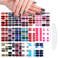WOKOTO Moon Stars Nail Polish Strips – 20 Sheets Gradient Nail Wraps