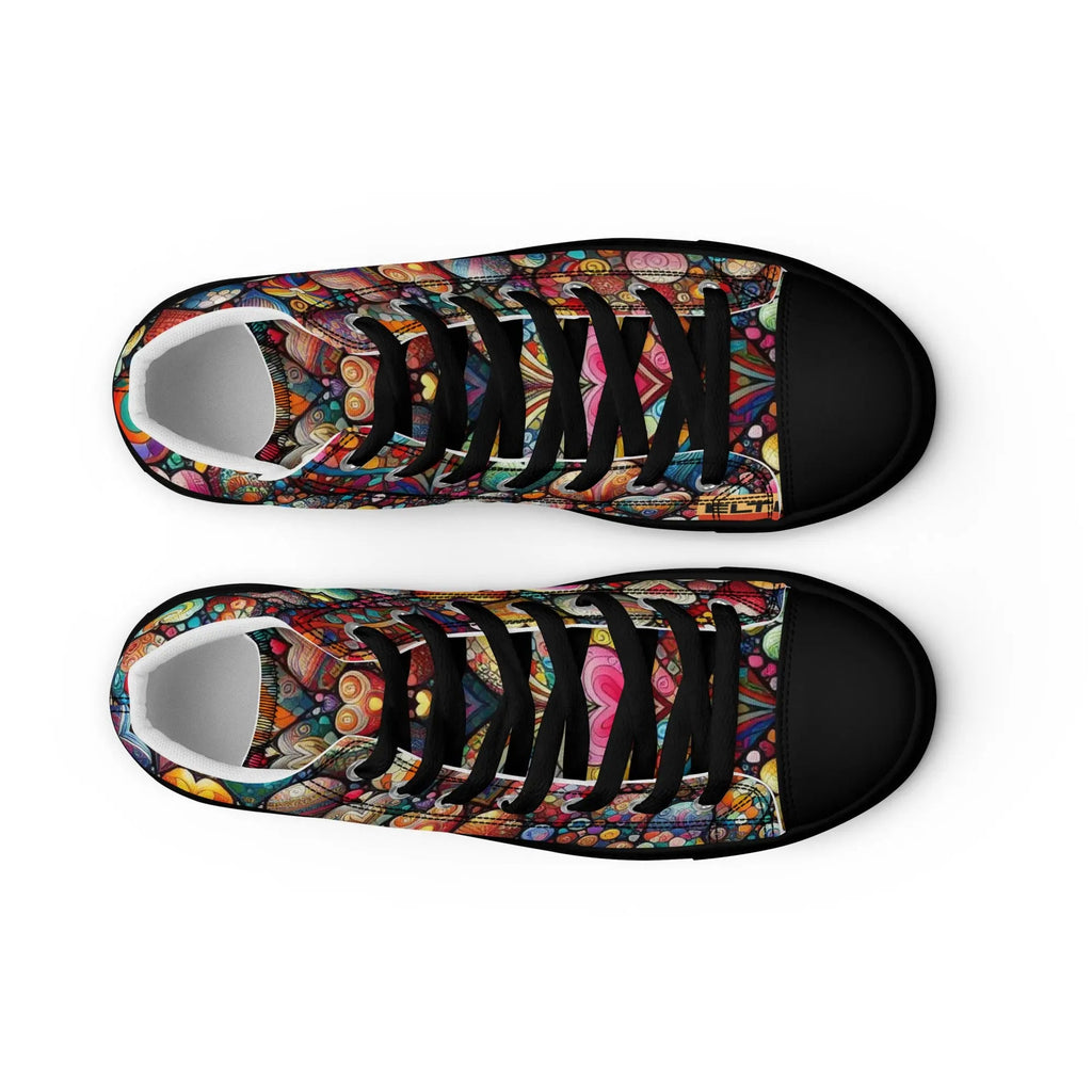 Thousand Hearts Women's High-Top Canvas Shoes