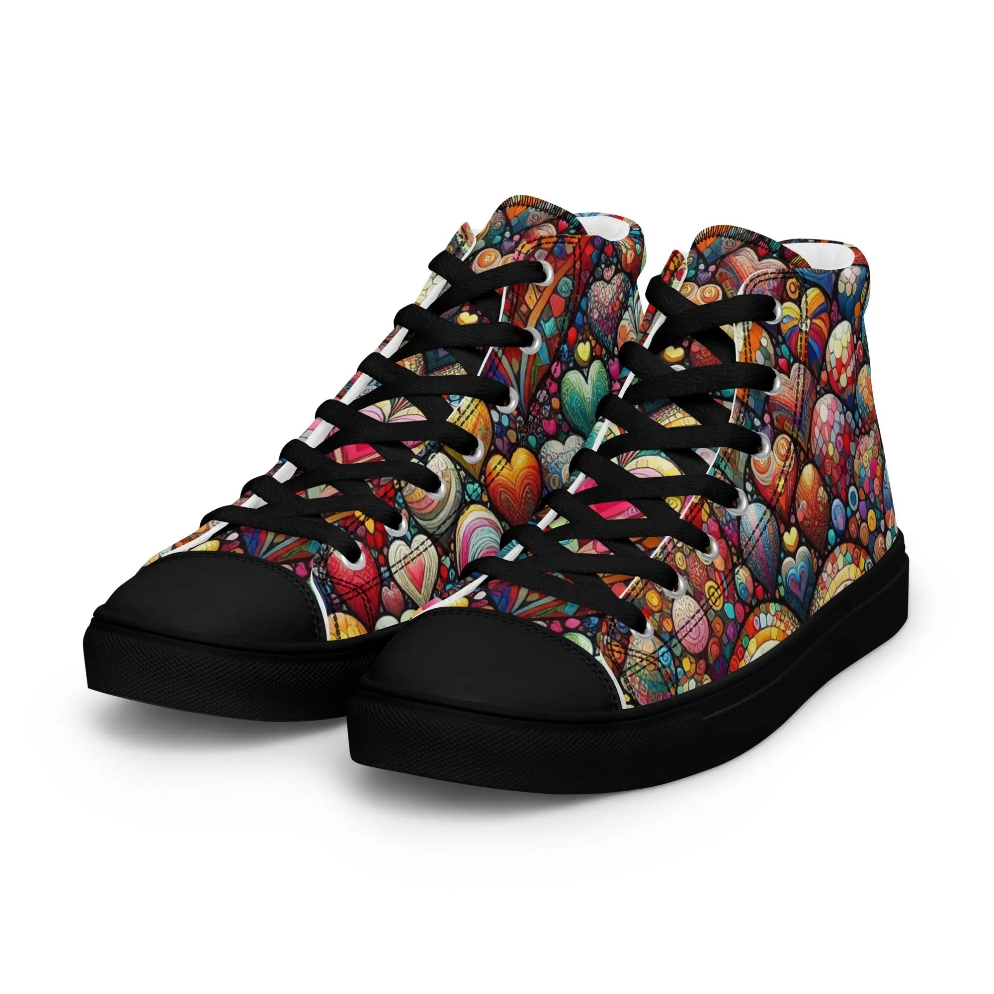 Thousand Hearts Women's High-Top Canvas Shoes