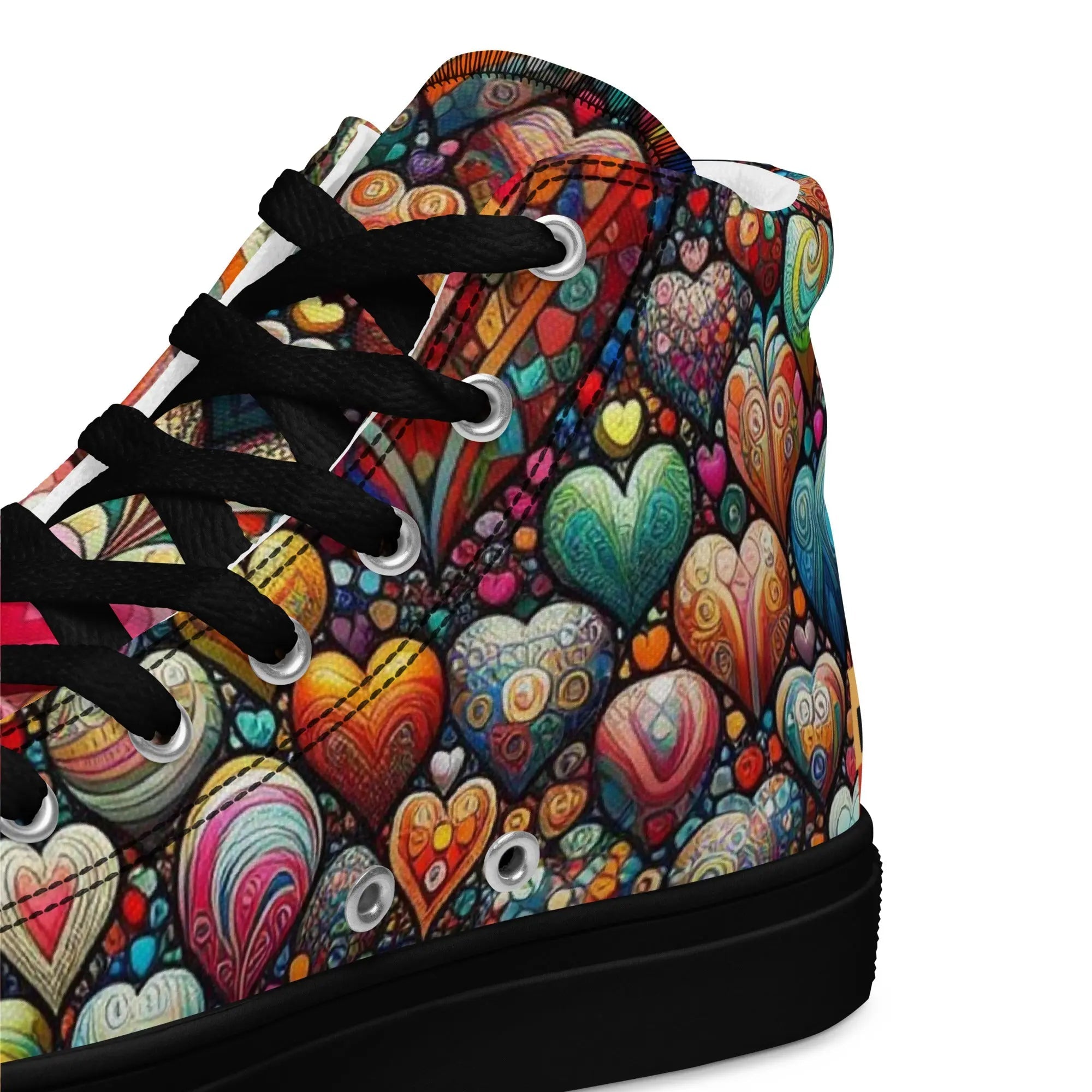 Thousand Hearts Women's High-Top Canvas Shoes