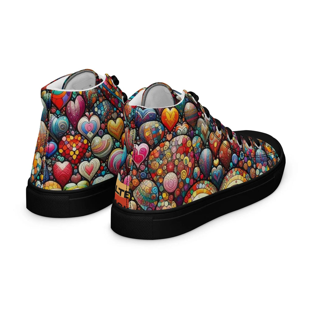 Thousand Hearts Women's High-Top Canvas Shoes
