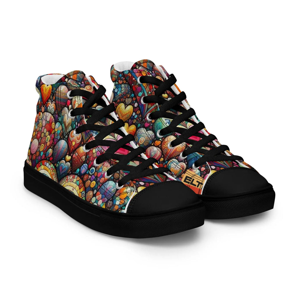 Thousand Hearts Women's High-Top Canvas Shoes