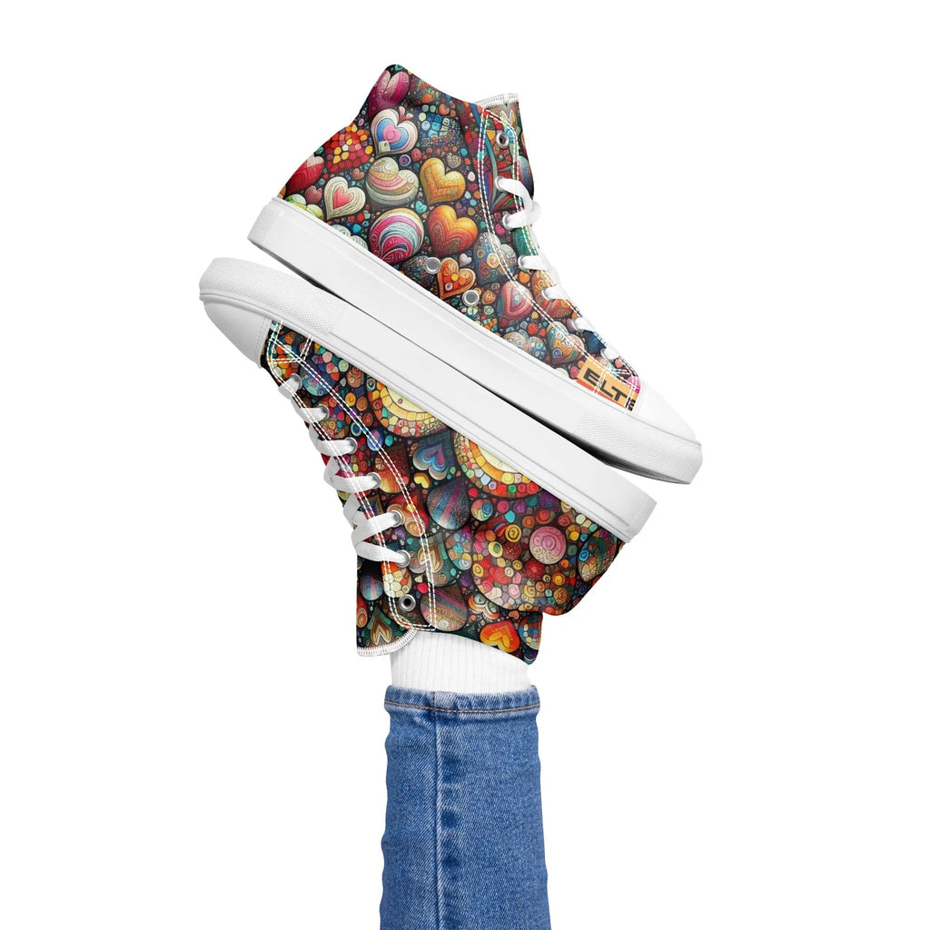 Thousand Hearts Women's High-Top Canvas Shoes