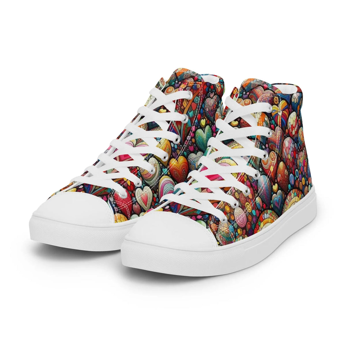 Thousand Hearts Women's High-Top Canvas Shoes