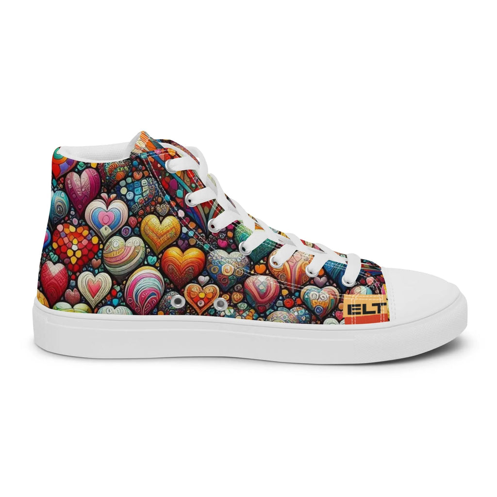 Thousand Hearts Women's High-Top Canvas Shoes