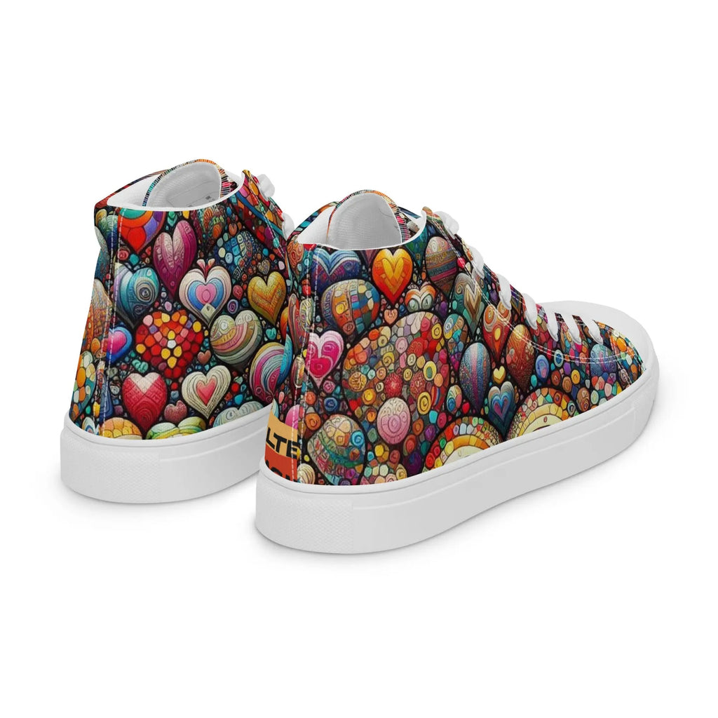 Thousand Hearts Women's High-Top Canvas Shoes