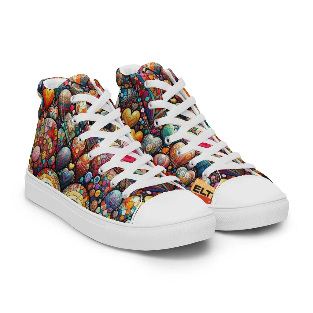 Thousand Hearts Women's High-Top Canvas Shoes