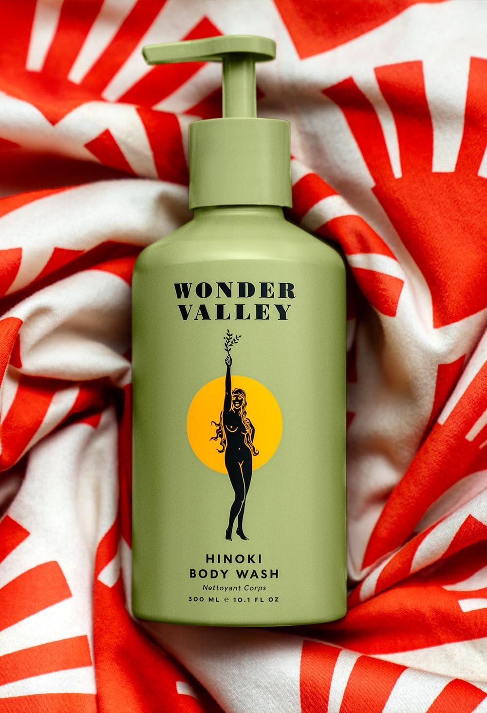 Wonder Valley Hinoki Body Wash – Hydrating, Microbiome-Friendly Cleanser for All Skin Types (10.1 fl oz / 300 ml)
