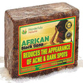 Wonderfully Natural African Black Soap Bar – Acne & Dark Spots, Vegan, 1lb (90 Day Supply)