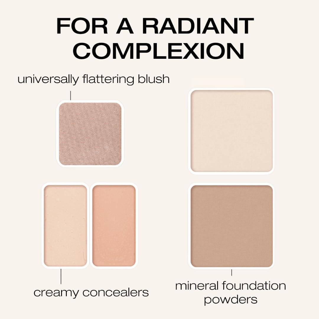 Woosh Fold Out Complexion (#1 Light) – Mineral Makeup Kit for Buildable Coverage