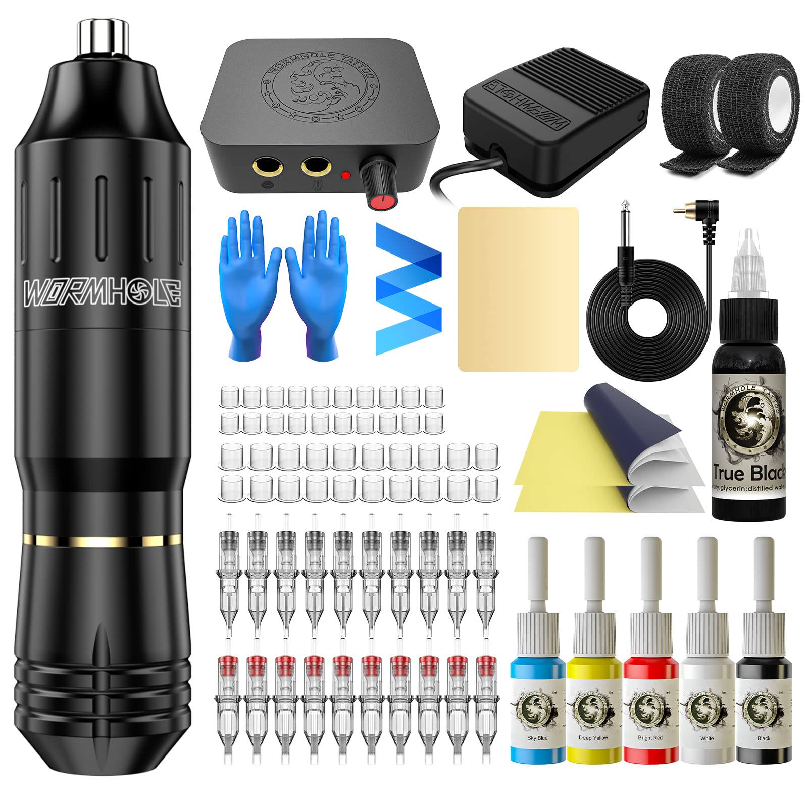 Wormhole Tattoo Kit WTK162 – Rotary Practice Machine for Beginners