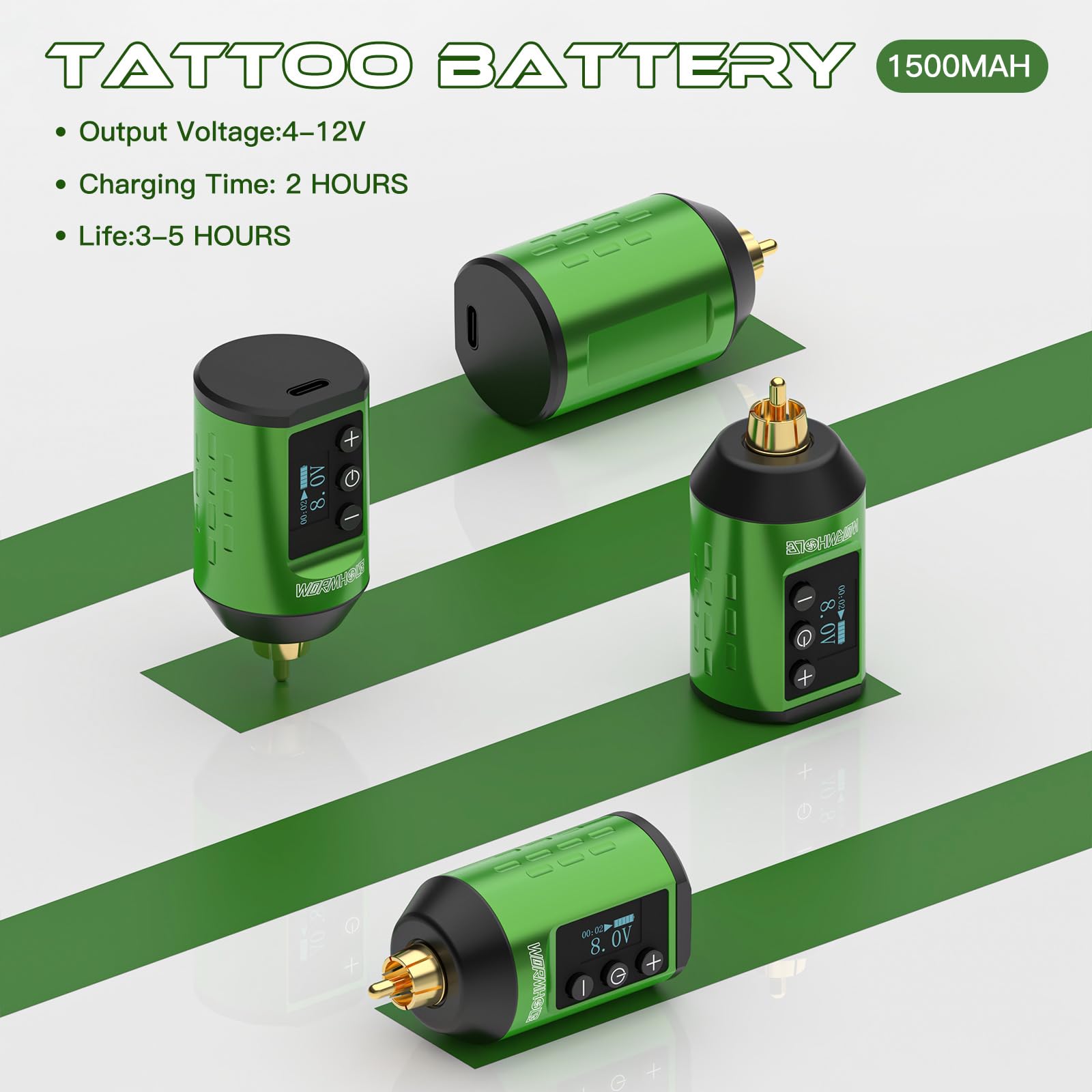 Wormhole Tattoo WTK258 Wireless Tattoo Gun Kit – Pro Pen, 1500mAh Battery, Dot Work & Precision Control