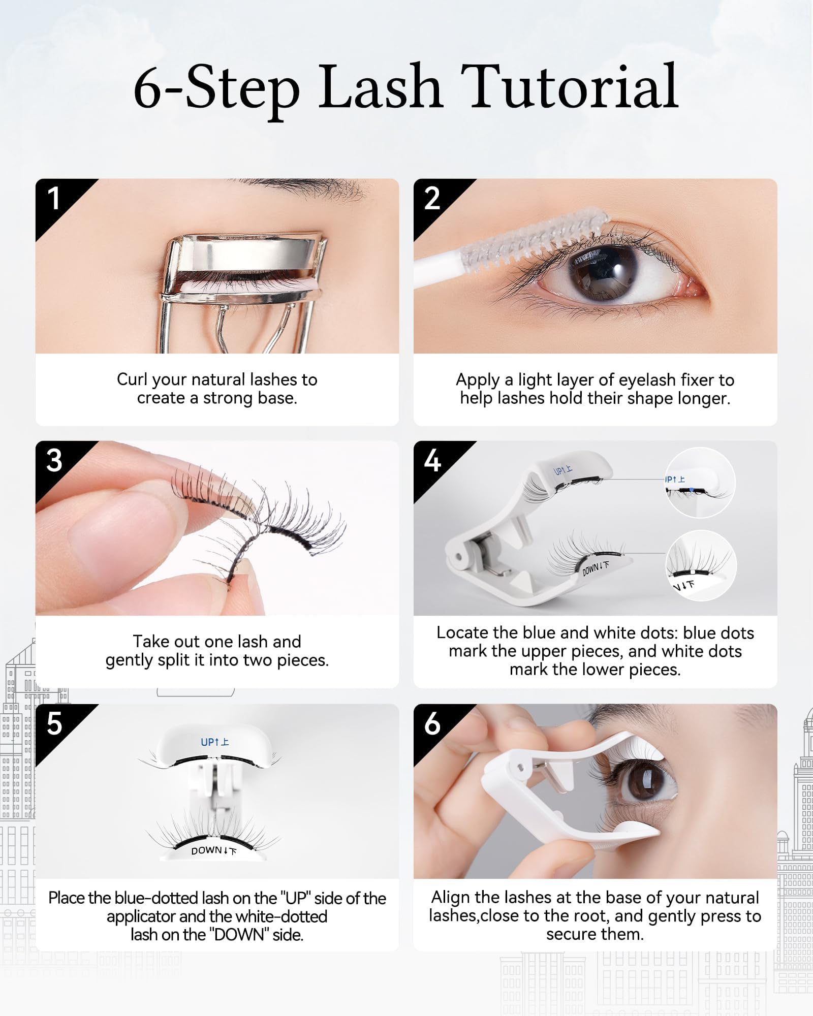 WOSADO Magnetic Eyelashes with Applicator Kit – Sedona Trail, Glue-Free & Reusable