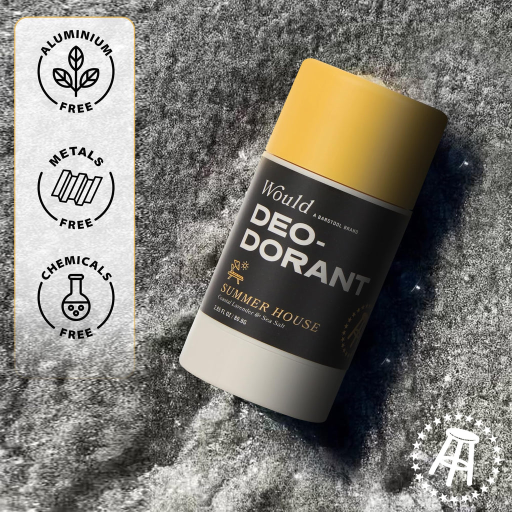 Would Aluminum Free Deodorant for Men – 2.85 Fl Oz, Oakmoss & Pink Pepper