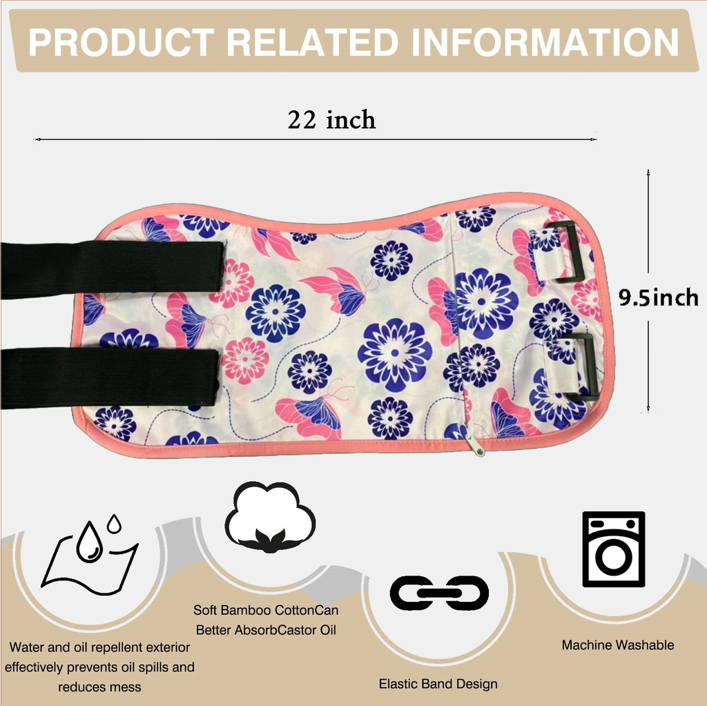 Reusable Premium Butterfly Bamboo Cotton Body Wrap (Up to 45" Waist)