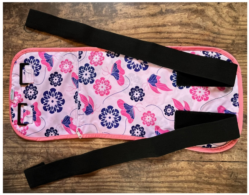 Organic Castor Oil 2 Piece Pack with a Premium Butterfly Body Wrap (Up to 45" Waist)